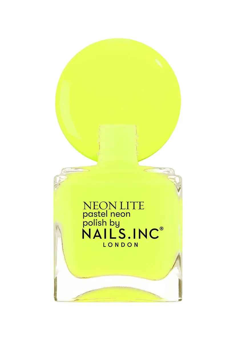 Nails Inc London Neon Lite Sunlight Square neglelakk neon