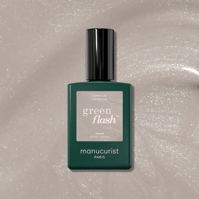 Manucurist Green Flash Tweed gellakk grå perlemor