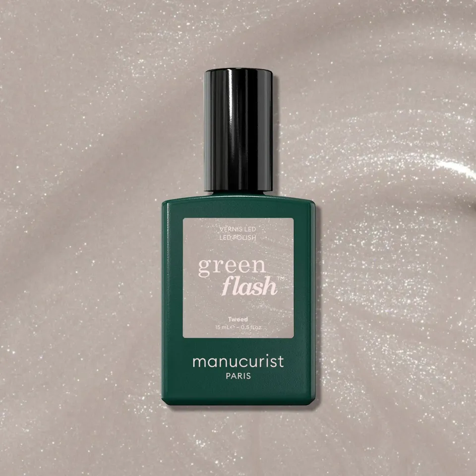 Manucurist Green Flash Tweed gellakk grå perlemor