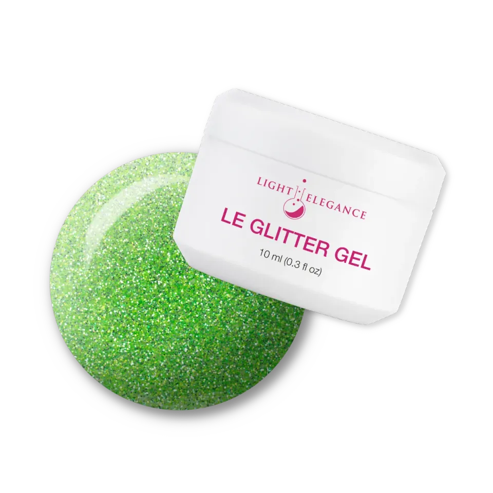 Light Elegance Kiwi to My Heart glittergel 10 ml limegrønn