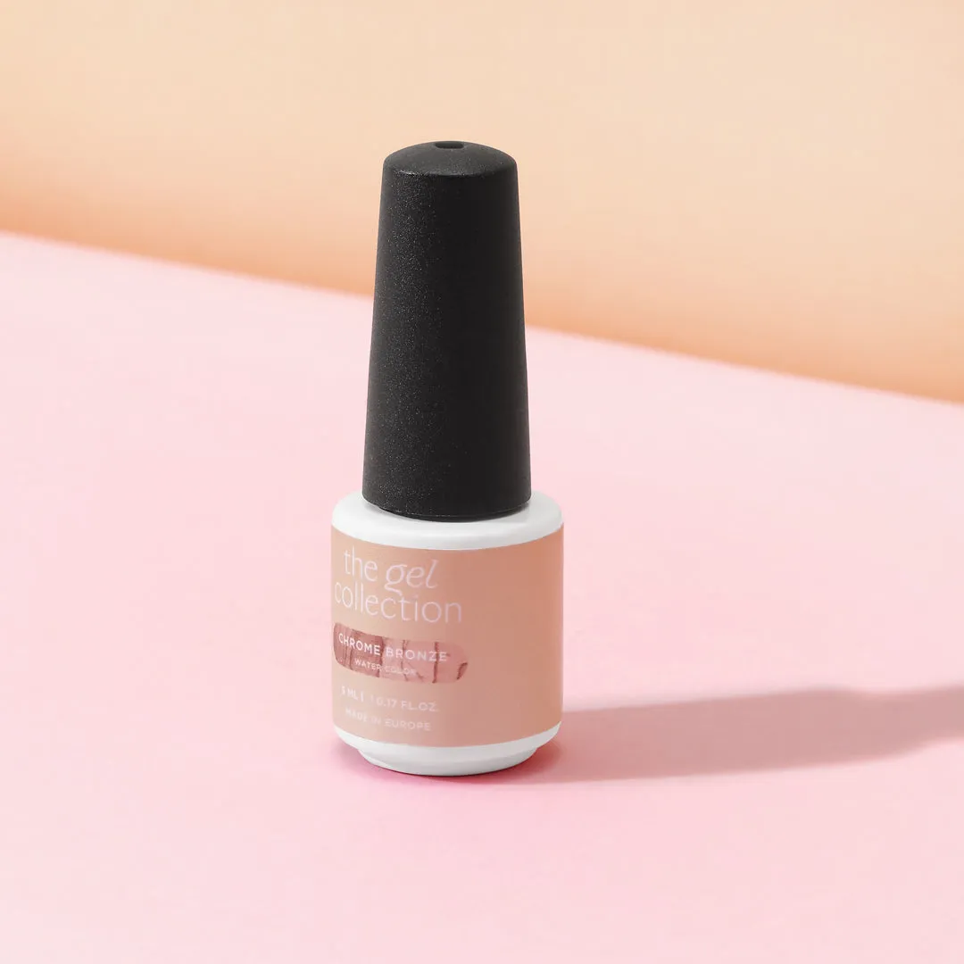 The Gel Collection Watercolor Chrome Bronze neglekunst bronse