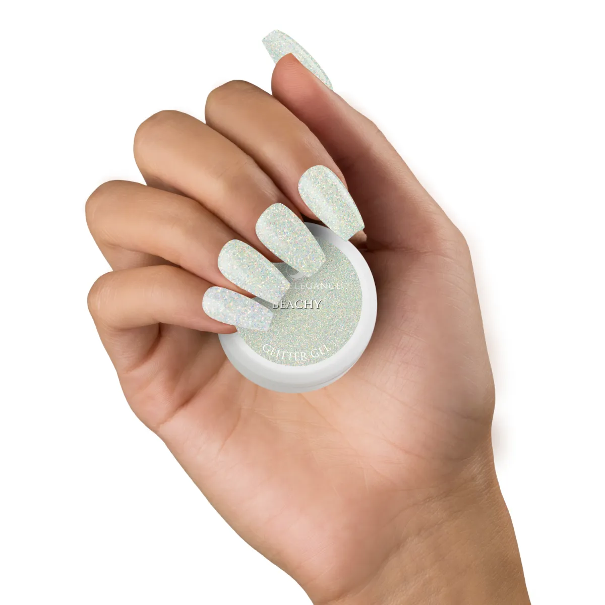 Light Elegance Beachy glittergel 10 ml semi-sheer