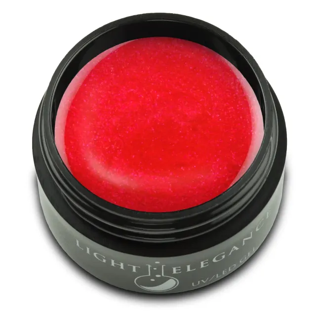 Light Elegance Living Lavish gelelakk 17 ml glitterrød