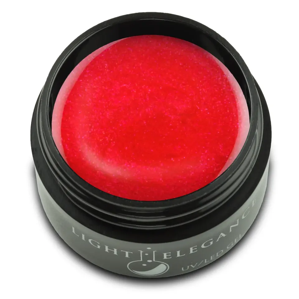 Light Elegance Living Lavish gelelakk 17 ml glitterrød