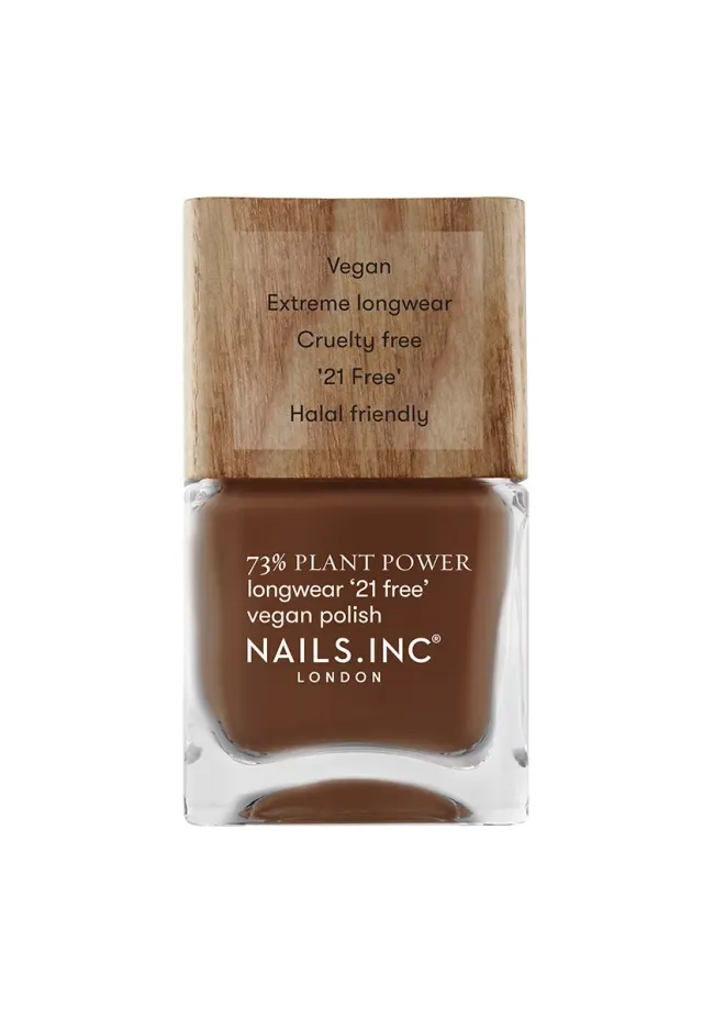 Nails Inc Plant Power Zen Out Of Zen neglelakk brun