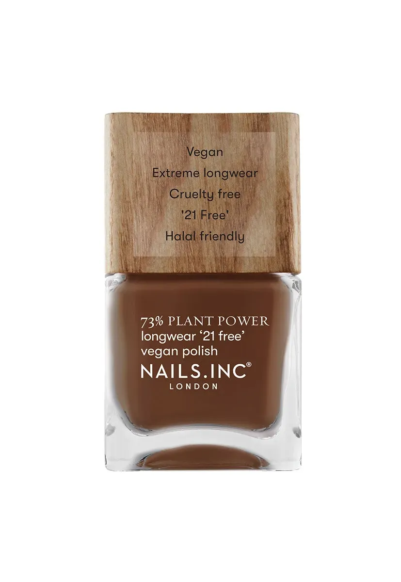 Nails Inc Plant Power Zen Out Of Zen neglelakk brun