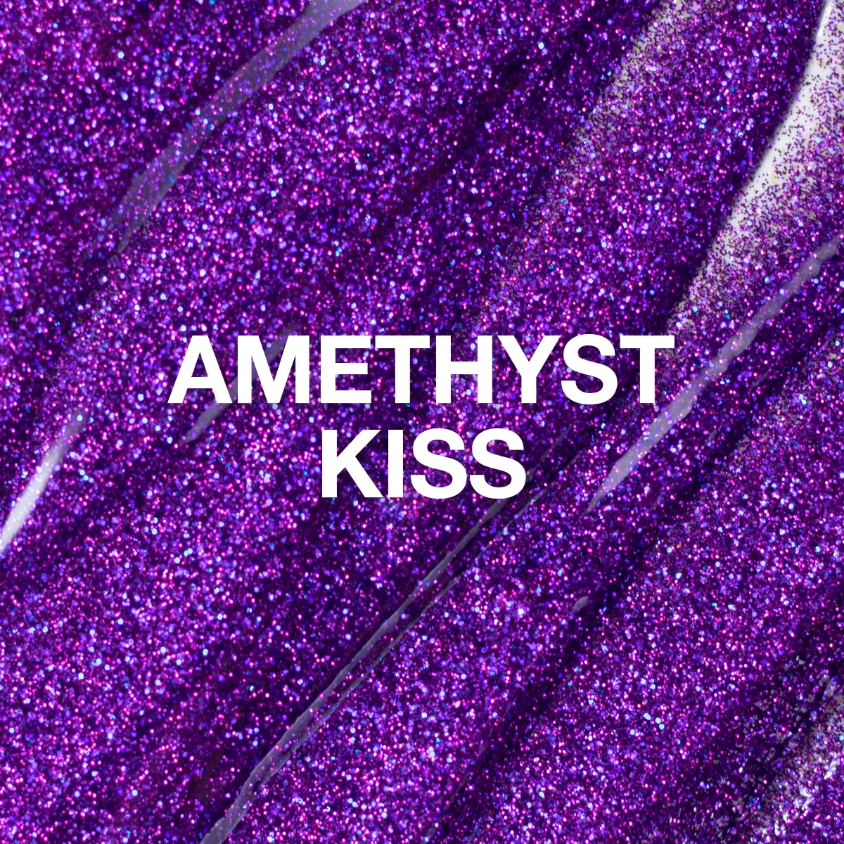 Light Elegance P+ Amethyst Kiss glitter gellakk 10 ml lilla