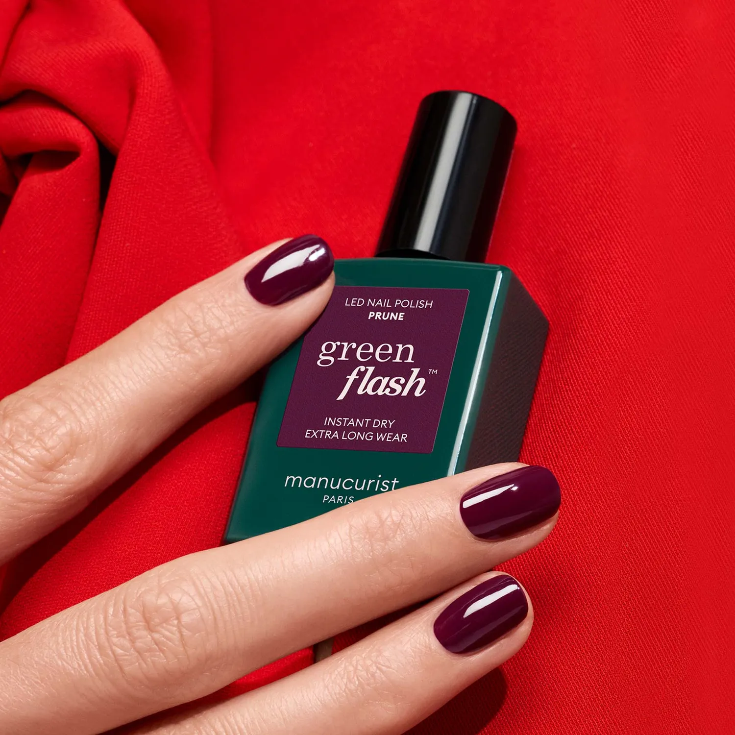 Manucurist Green Flash Prune gellakk bordeaux