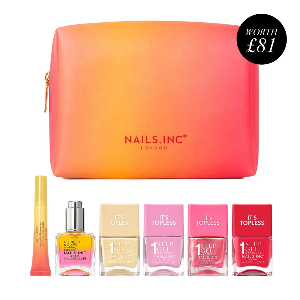 Nails Inc It’s Topless If You Like Piña Coladas neglelakksett 7 deler gel