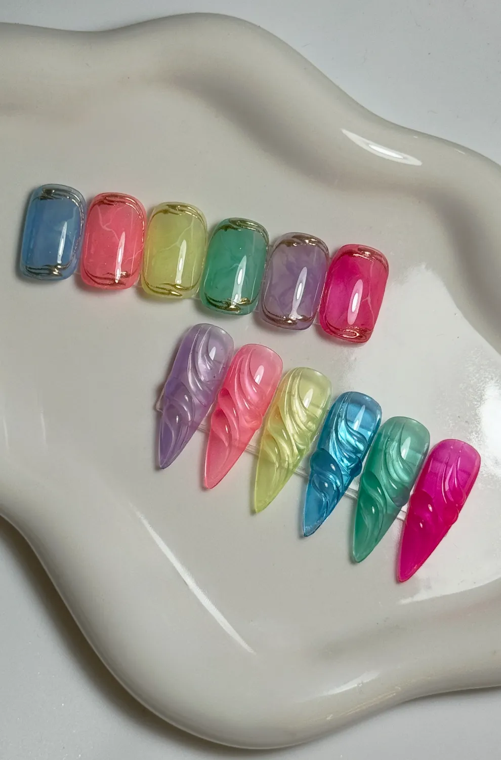 Light Elegance P+ Jellies gel polish bundle 6x10 ml