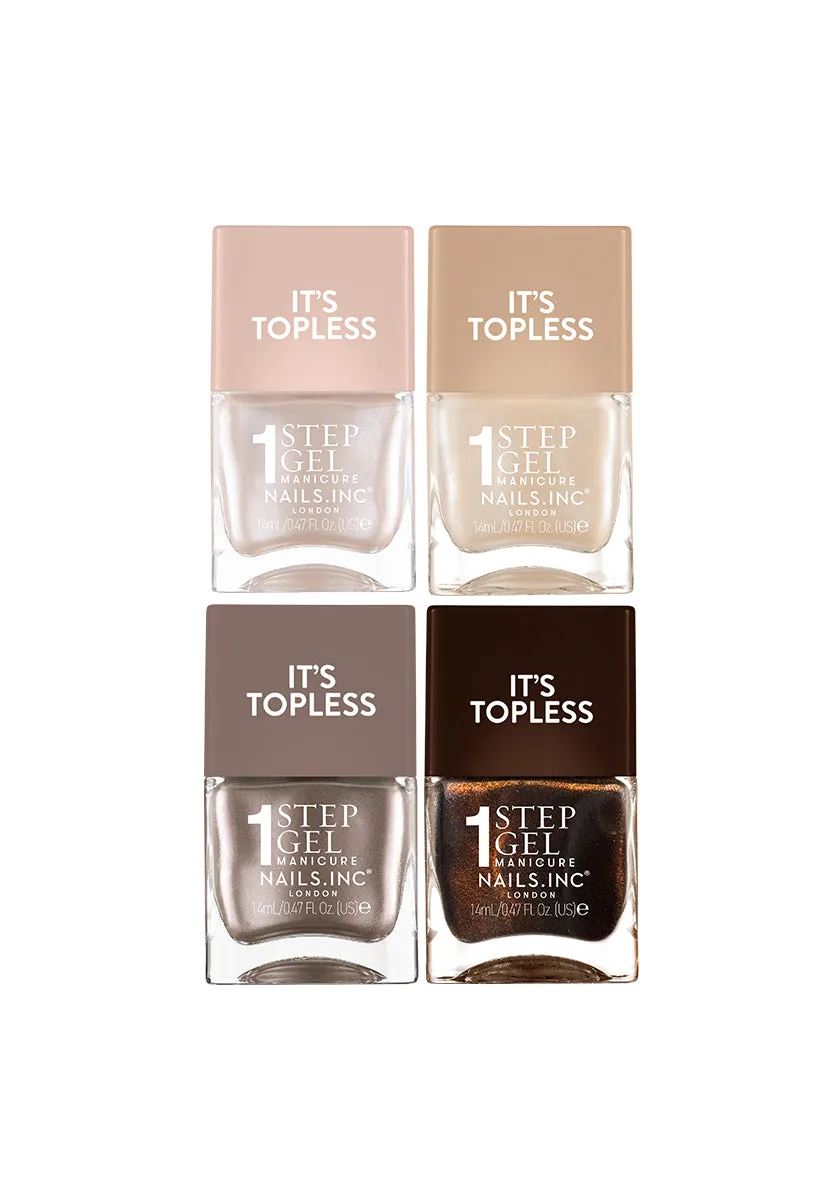 Nails Inc It’s Topless neglelakk 4-pk hurtigtørkende