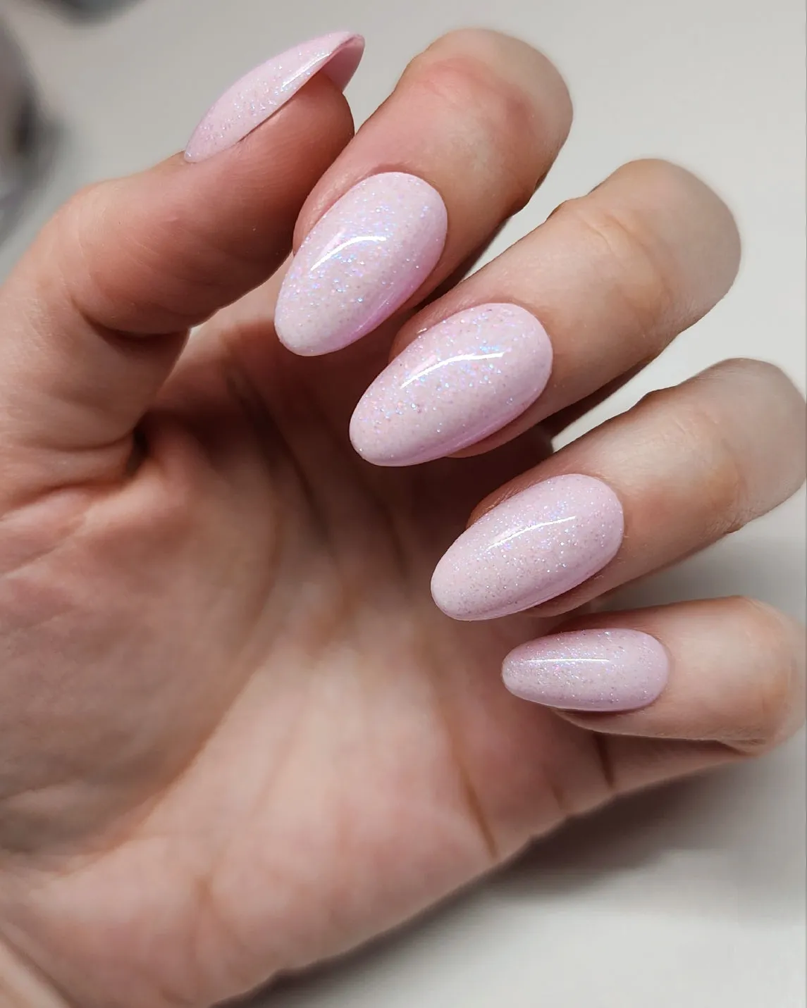 Light Elegance Jelly Bean fargegel 5 ml lys rosa shimmer
