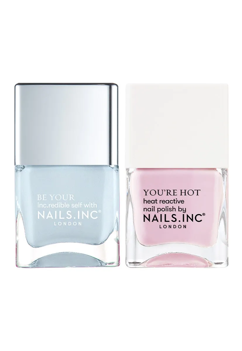 Nails Inc Extra Hot neglelakk duo 2-pk skiftende