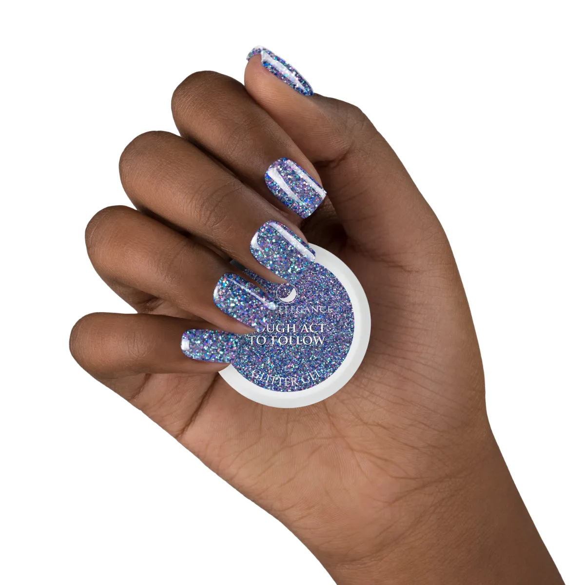 Light Elegance Tough Act to Follow glittergel 10 ml midnatt