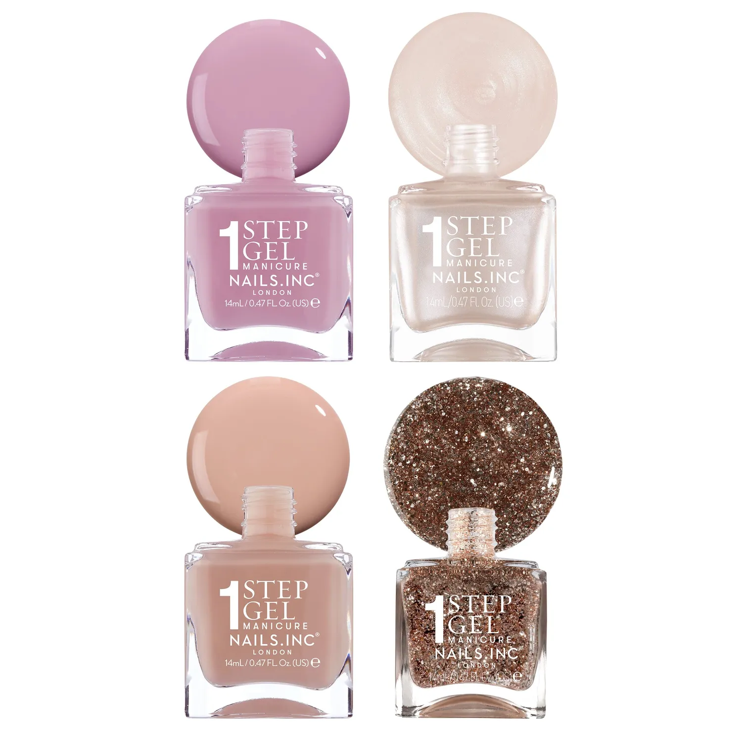 Nails Inc Nail Couture It's Topless neglelakk 1-step gel