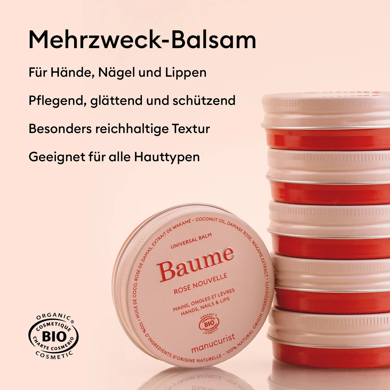 Manucurist Rose Balm neglebalsam Rose Balm 100% naturlig