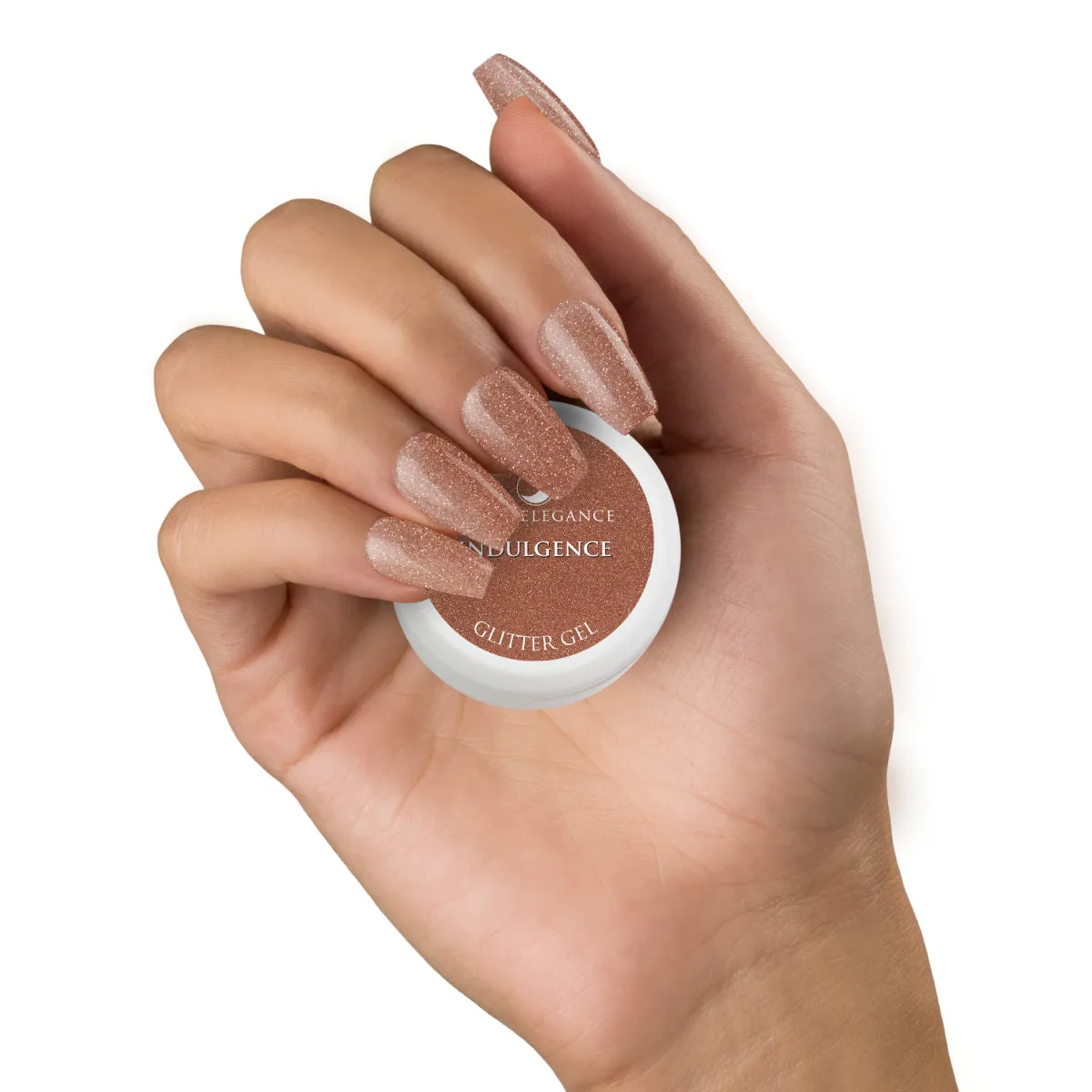 Light Elegance Indulgence glittergel 10 ml kobberbrun