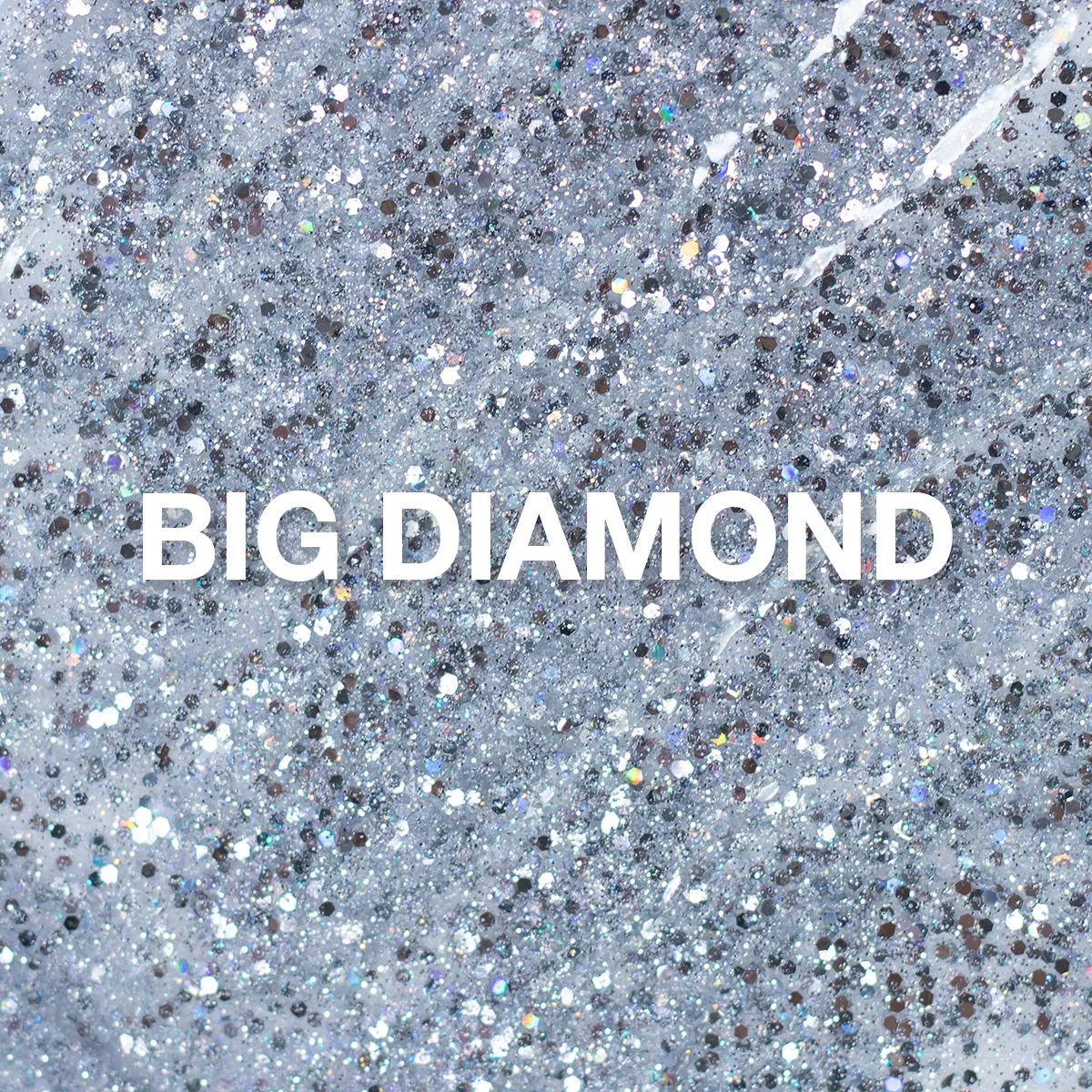 Light Elegance Big Diamond glittergel 10 ml sølv