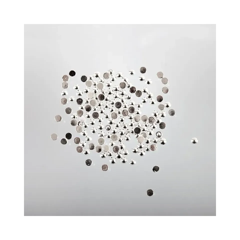 Boz Beauty Lounge Metal Half Balls neglepynt sølv metall