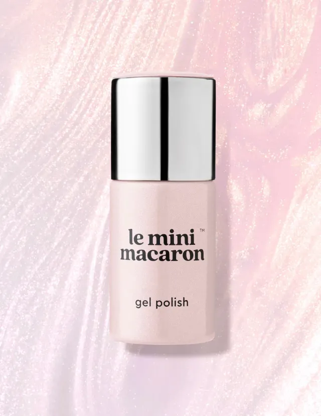 Le Mini Macaron Pink Quartz gellakk 8,5 ml – rosa glitter
