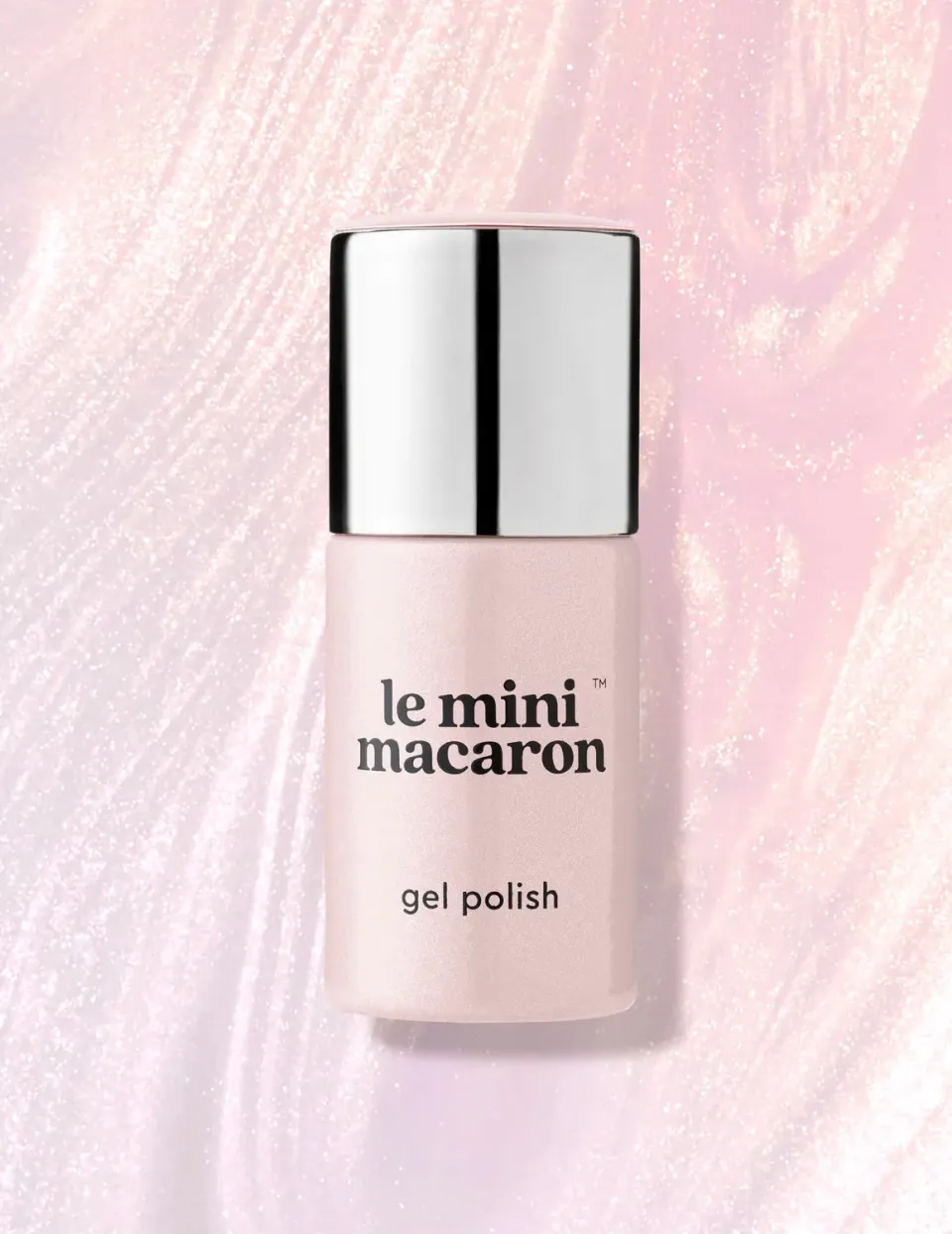 Le Mini Macaron Pink Quartz gellakk 8,5 ml – rosa glitter