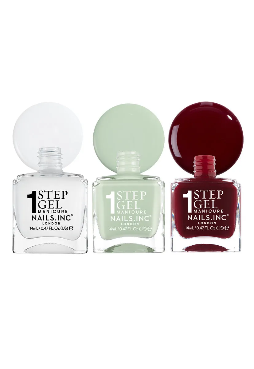 Nails Inc Dirty Martini neglelakksett duo krem hurtigtørkende