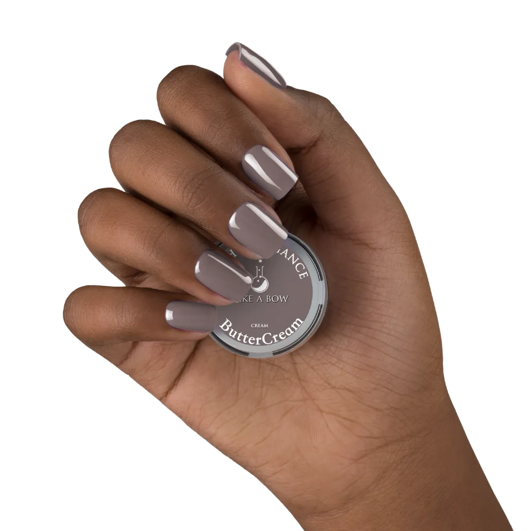 Light Elegance Take a Bow ButterCream gellakk gråbeige mauve