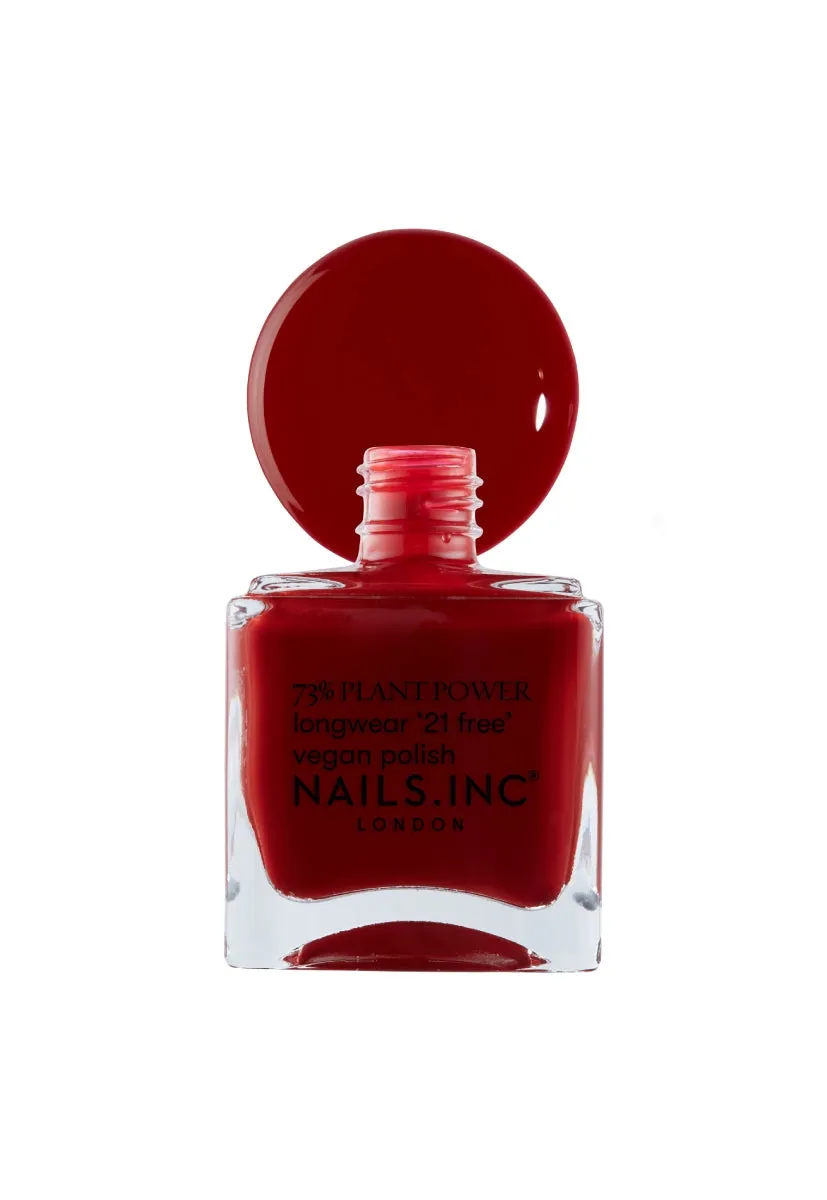 Nails Inc Plant Power Swear By Salutation neglelakk rød
