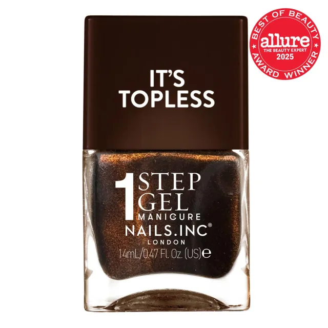 Nails Inc It's Topless Zöe 1-step gel-neglelakk krem