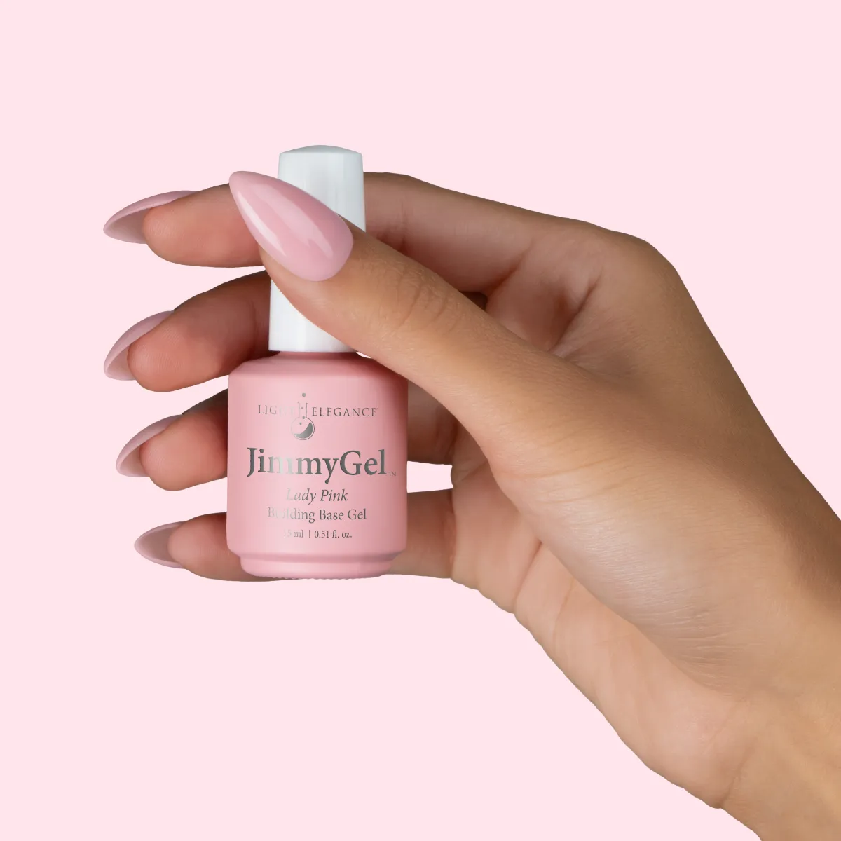 Light Elegance JimmyGel Lady Pink byggelakk kremrosa