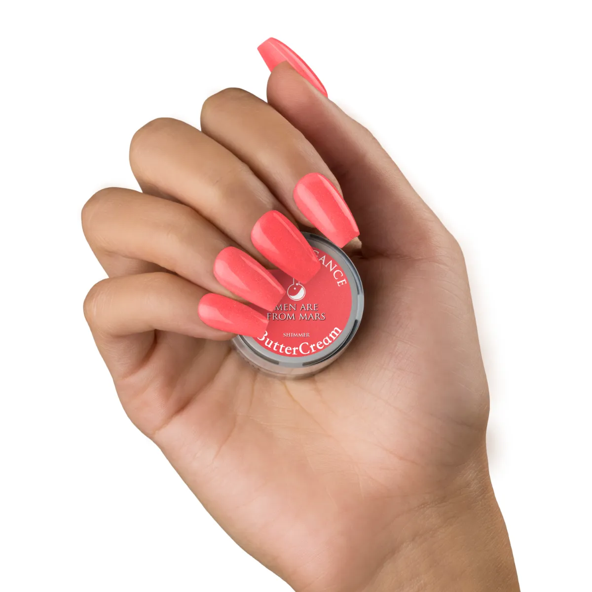 Light Elegance Men Are From Mars ButterCream neglelakk korall shimmer