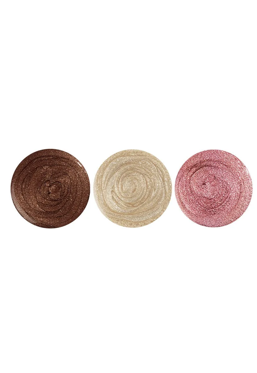 Nails Inc London Sun Kissed neglelakk trio brun shimmer