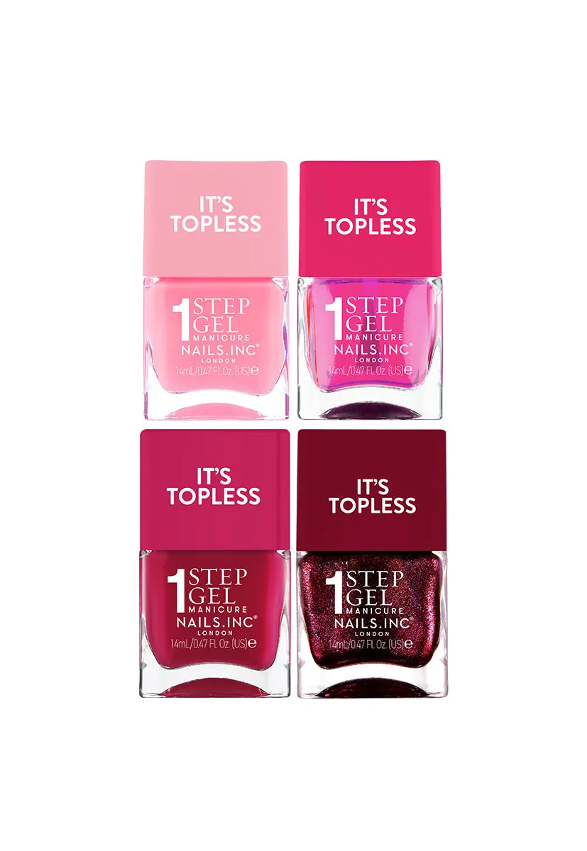 Nails Inc It’s Topless neglelakk 4-pk hurtigtørkende