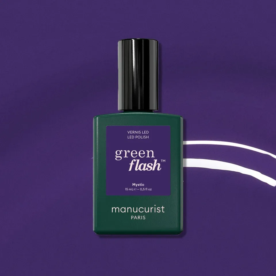 Manucurist Green Flash Mystic gellakk mørk fiolett
