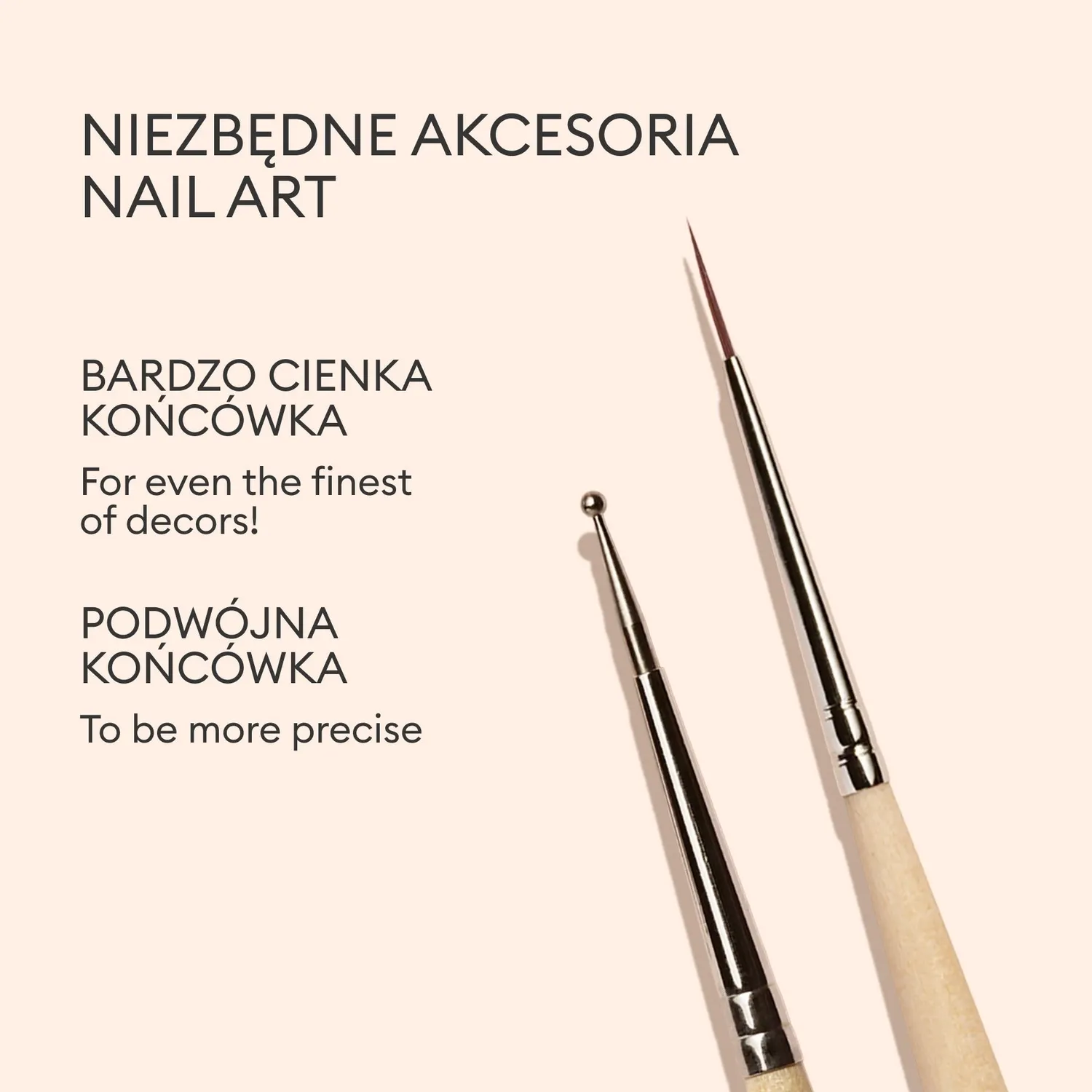 Manucurist Dotting Tool Brush Nail Art Liner Set neglesett