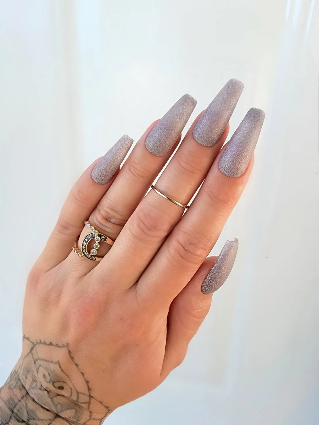 Light Elegance Smokin Gun glittergel 10 ml taupegrå