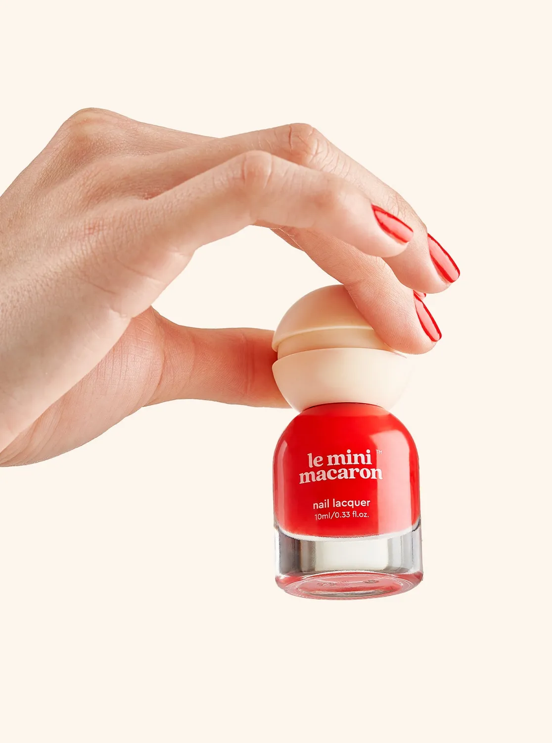 Le Mini Macaron Le Sweet Cherry Red neglelakk 10 ml rød