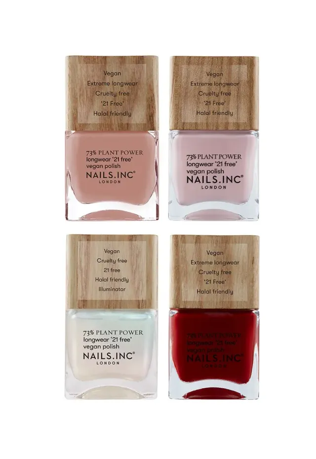 Nails Inc London Plant Power Pick Me Pink neglelakk 4-pk