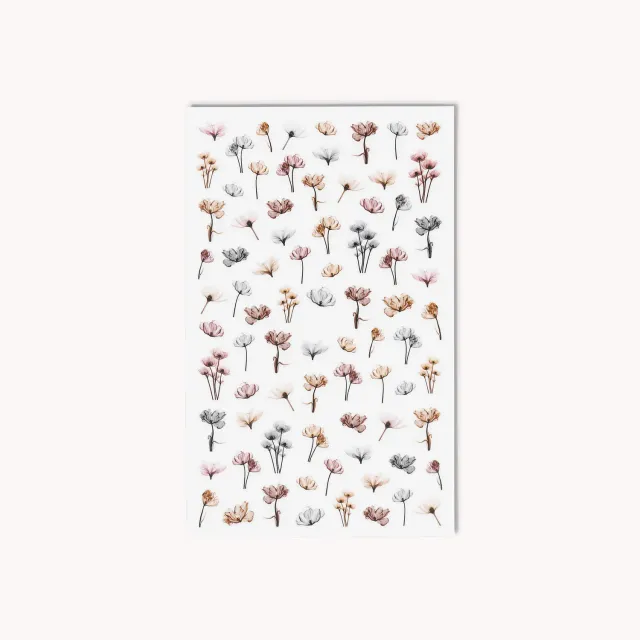The Gel Collection Soft Flowers negleklistremerker blomster