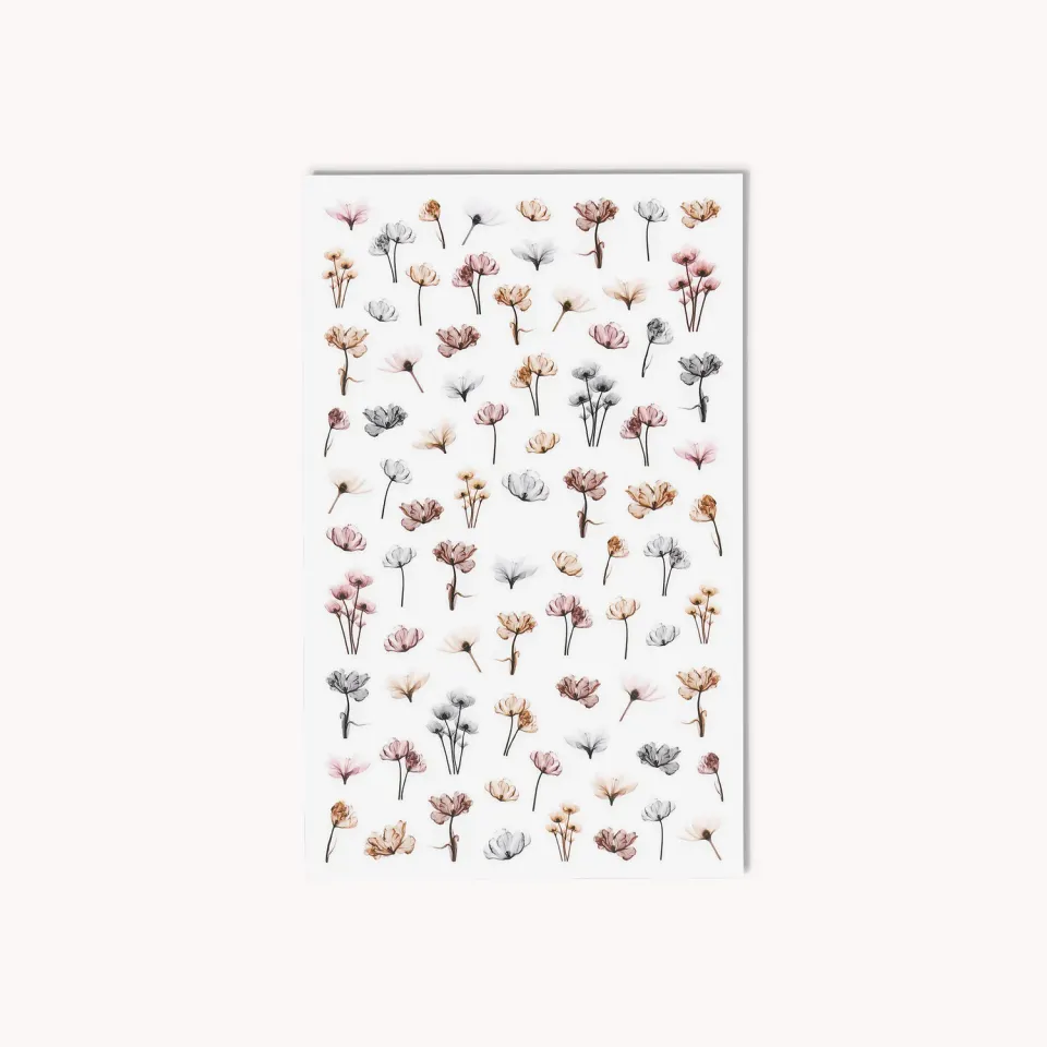 The Gel Collection Soft Flowers negleklistremerker blomster