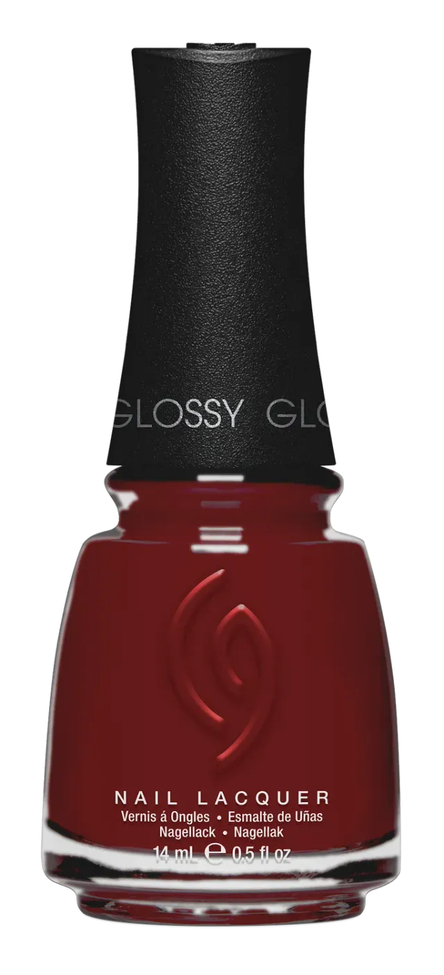 China Glaze Moonlit Merlot neglelakk – mørk vinrød, 21-free