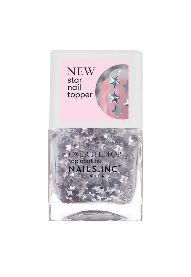 Nails Inc Showstopping Spitalfields topper sølv glitter