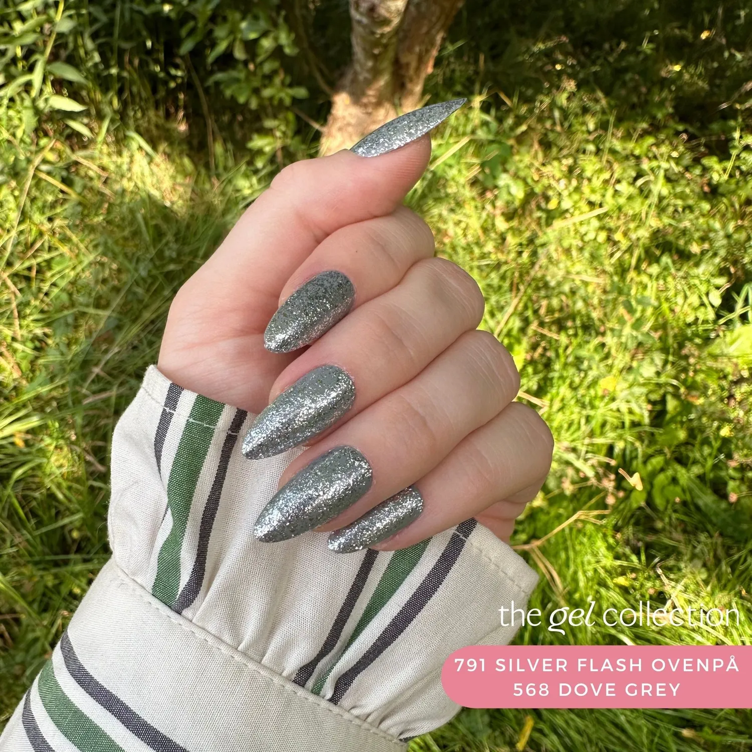 The Gel Collection 791 Silver Flash gelpolish sølv glitter 10 ml