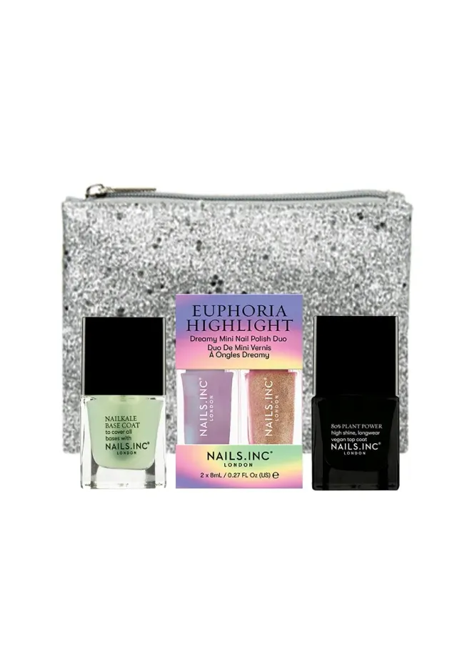 Nails Inc Euphoria Highlight neglelakk trio perlemor