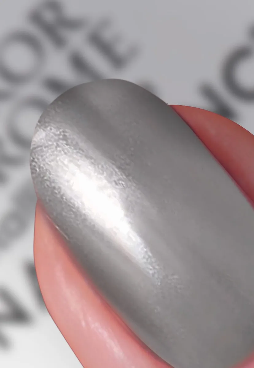 Nails Inc Mirror Chrome Silver Served neglelakk sølv metallic