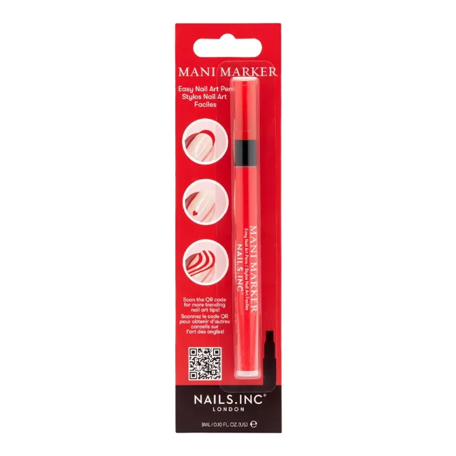 Nails Inc Mani Marker Lipstick Red neglepenn rød matt