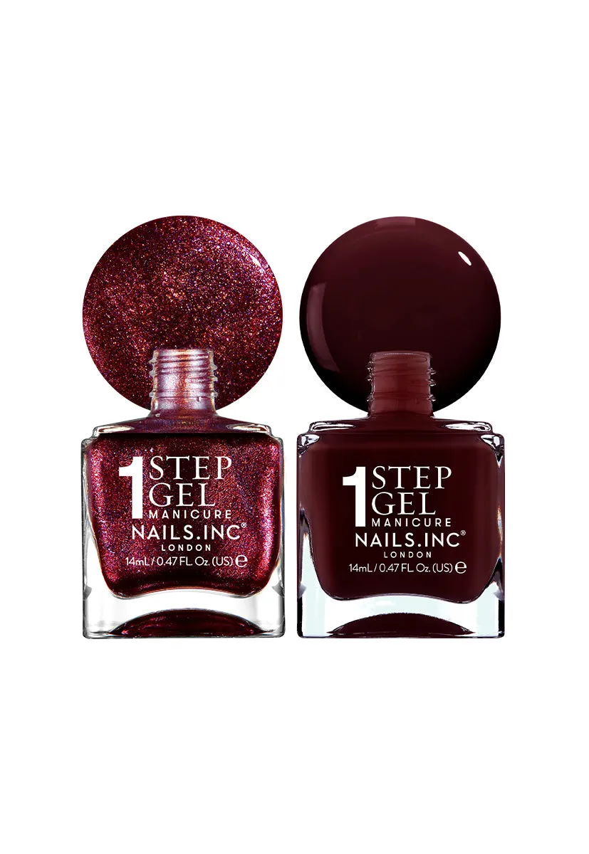 Nails Inc London Cherry Noir neglelakkduo 2-pakning krem