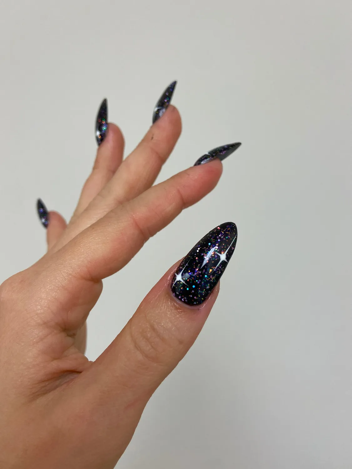 Light Elegance Filthy Witch glittergel 10 ml mørk