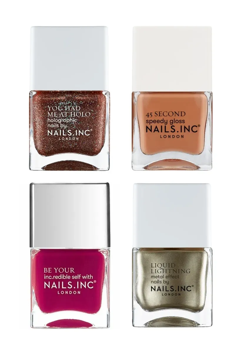 Nails Inc Ember Elegance neglelakk 4-pk krem glans