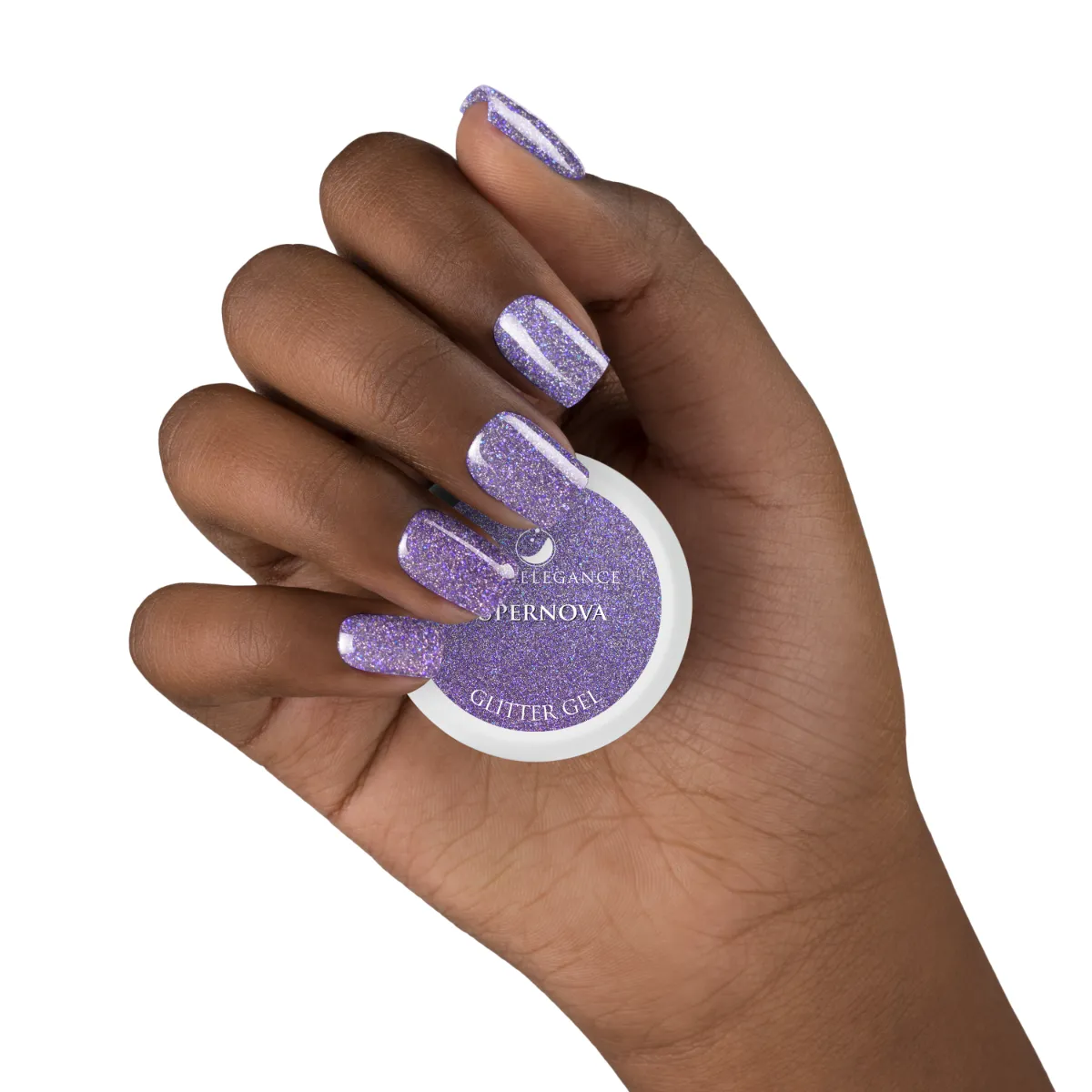 Light Elegance Supernova glittergel 10 ml metall-lilla